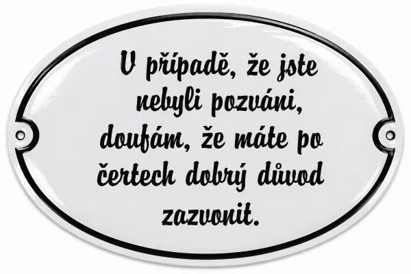 Smaltovaná recese 8 ovál